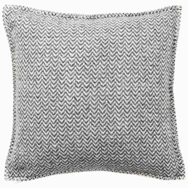 Chevron Grey Lambswool Cushion Cover 45 x 45 cm