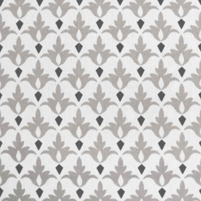 Fiona Almond - curtain fabric with Dusty Cream abstract print