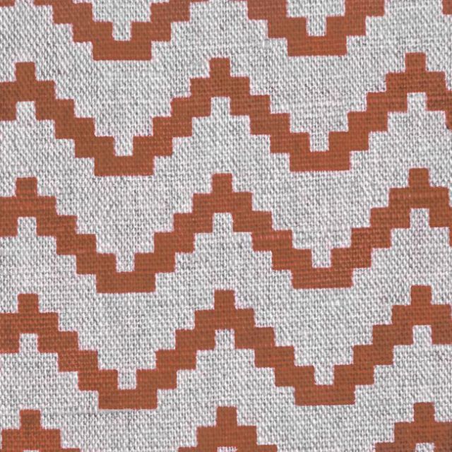 Azig Burnt Orange - Fabric for curtains and blinds printed with Orange