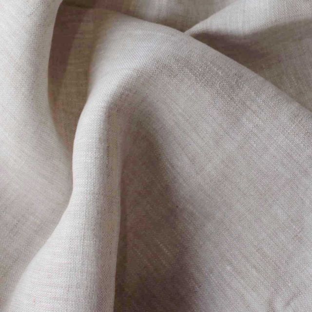 Oatmeal  - Linen fabric for linen curtains and linen blinds.