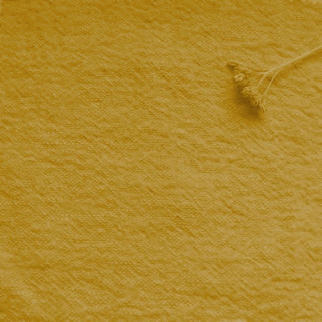 Bianco Mustard Linen Fabric - Prewashed 100% Linen