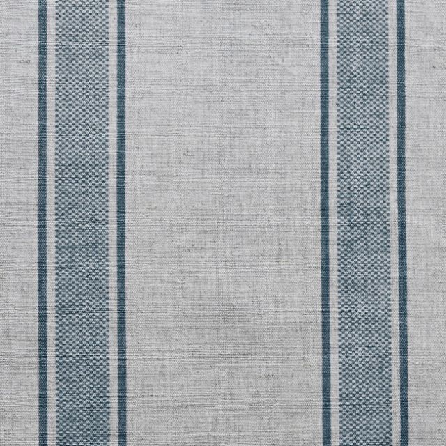 Bella Blue Stone - Curtain fabric with Blue stripes