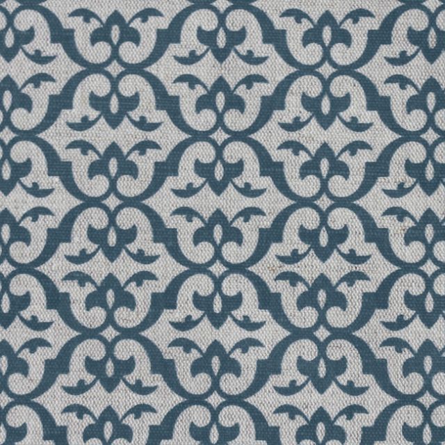 Brita Blue Stone - Curtain fabric printed with Blue