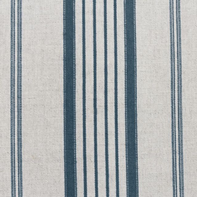 Freja Blue Stone - Curtain fabric with Blue stripes