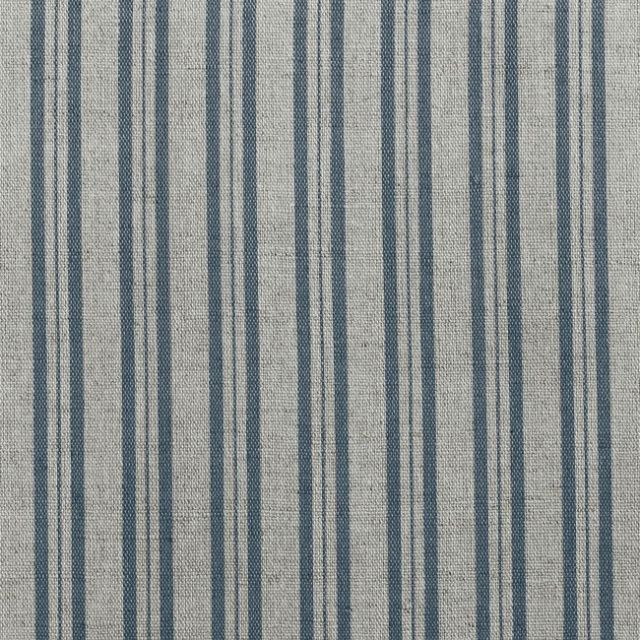 Olga Blue Stone - Curtain fabric with Blue stripes