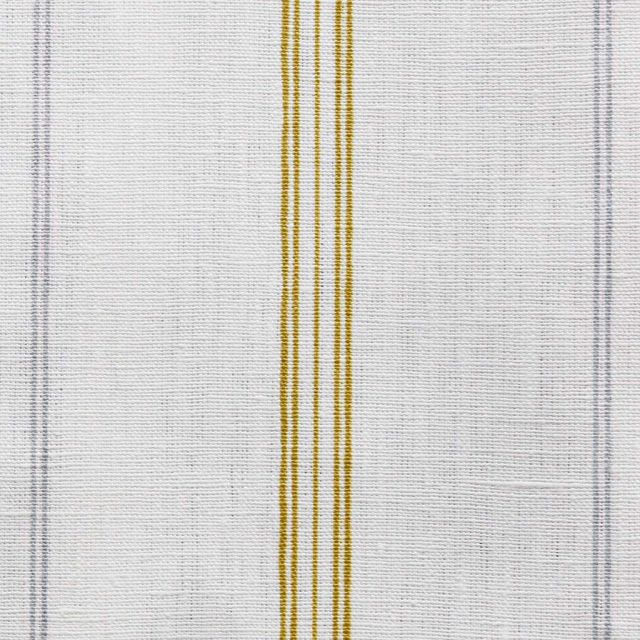 Elise Dijon-WHT - vertical two tone striped fabric.