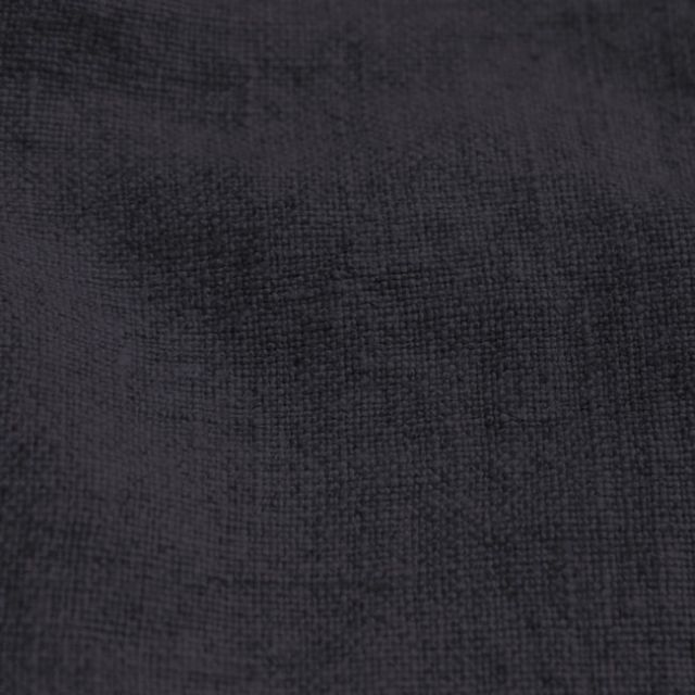 Carina Charcoal - Double width Dark Grey linen fabric
