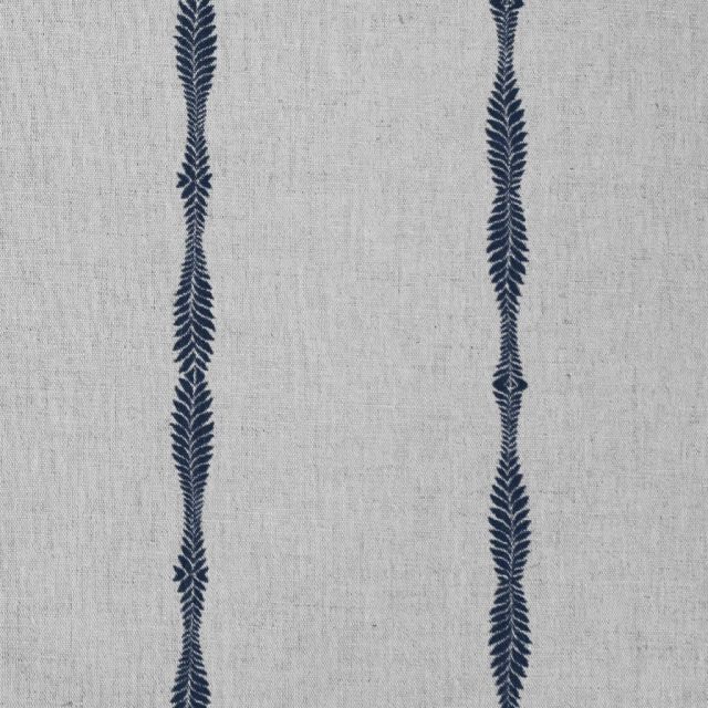 Irina Deep Blue - Curtain fabric with Dark Blue abstract print