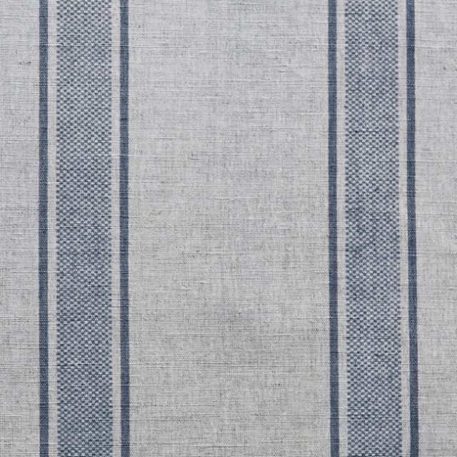 Bella Denim - Curtain fabric with Blue stripes