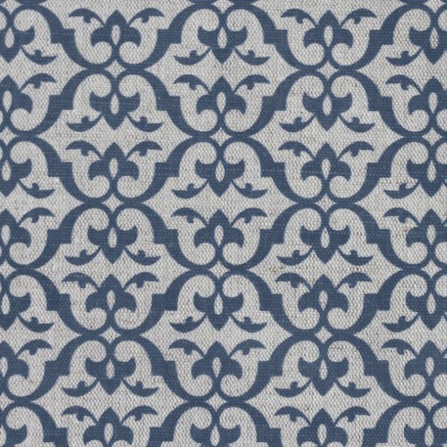 Brita Denim - Curtain fabric printed with Blue