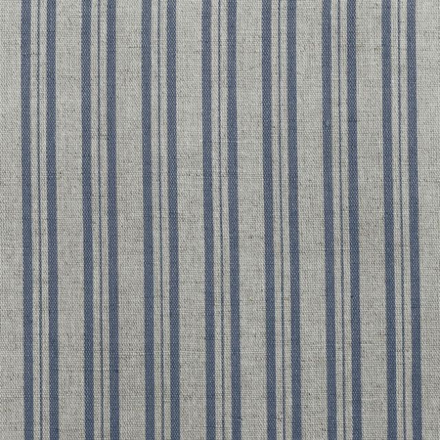 Olga Denim - Curtain fabric with Blue stripes