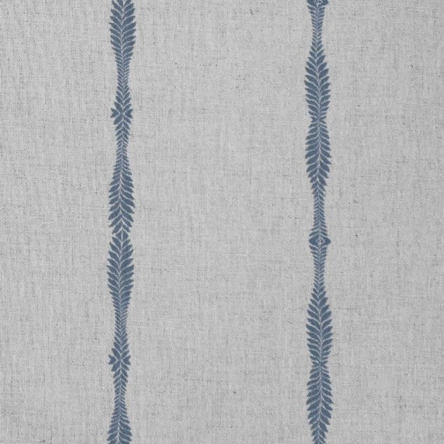 Irina Denim - Curtain fabric with Blue abstract print