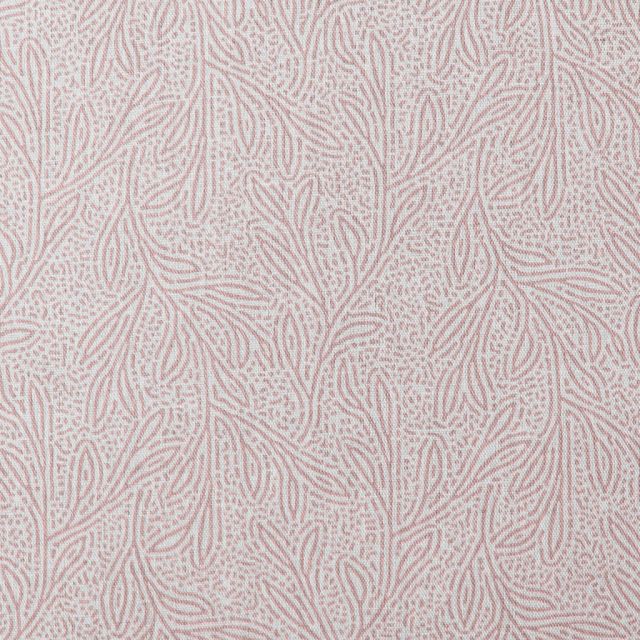 Alma Dusty Pink - Curtain fabric with Pink botanical print