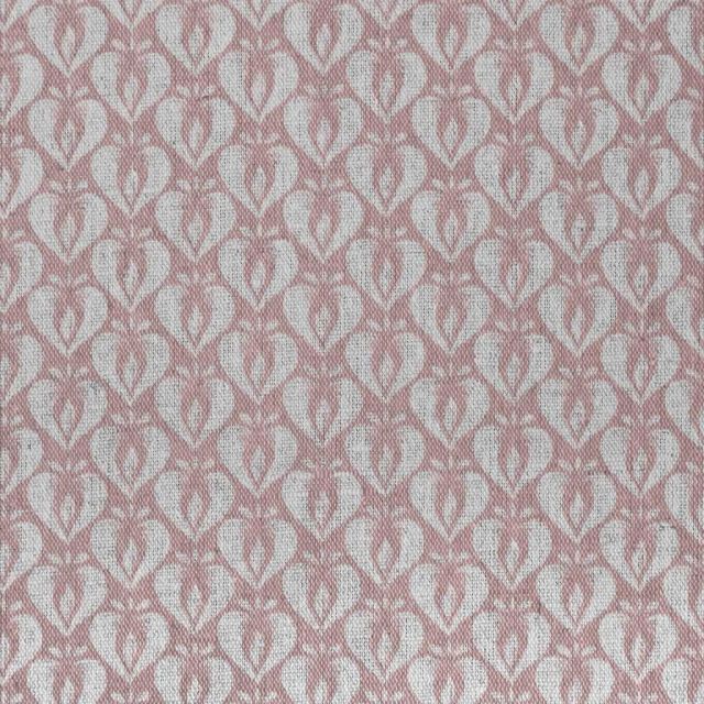Mimosa Dusty Pink - Curtain fabric with Pink abstract print