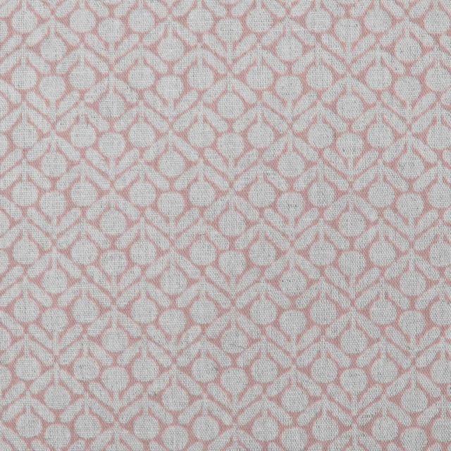 Nessa Dusty Pink - Curtain fabric with Pink abstract print