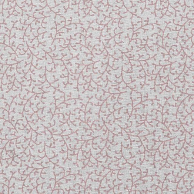 Phila Dusty Pink - Curtain fabric with Pink botanical print