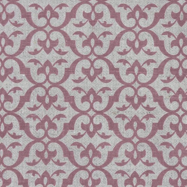 Brita Dusty Pink - Curtain fabric printed with dusty Pink
