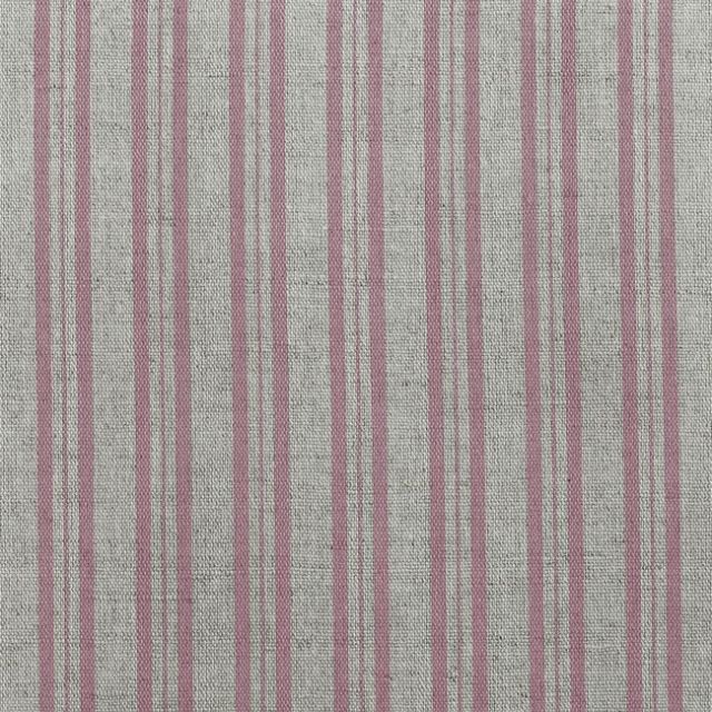 Olga Dusty Pink - Curtain fabric with Pink stripes