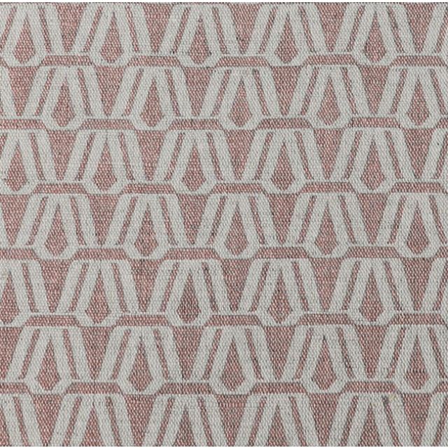 Elva New Blush - Natural curtain fabric, Pink contemporary print