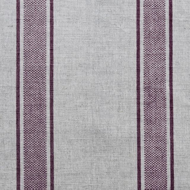 Bella Grape - Curtain fabric with Purple stripes