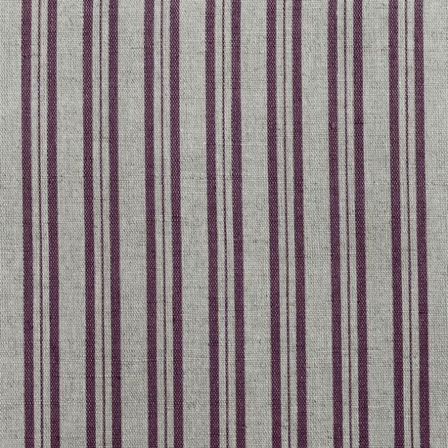 Olga Grape - Curtain fabric with Purple stripes