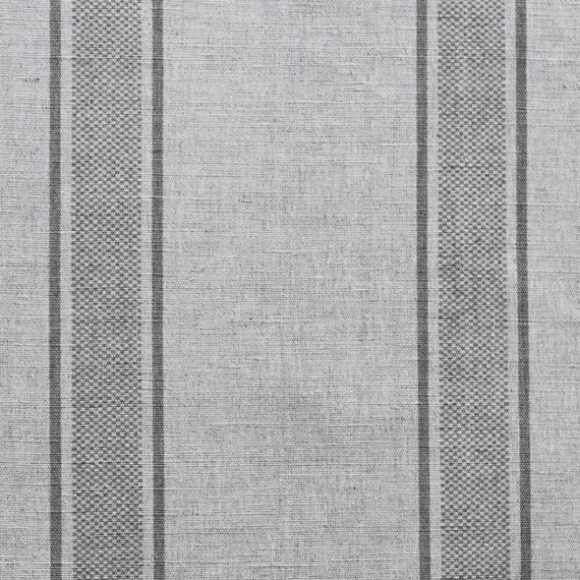 Bella Greige - Curtain fabric with Grey stripes