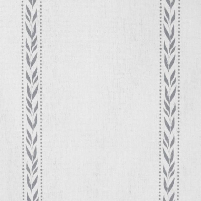 Helena Greige - curtain fabric with Grey striped print