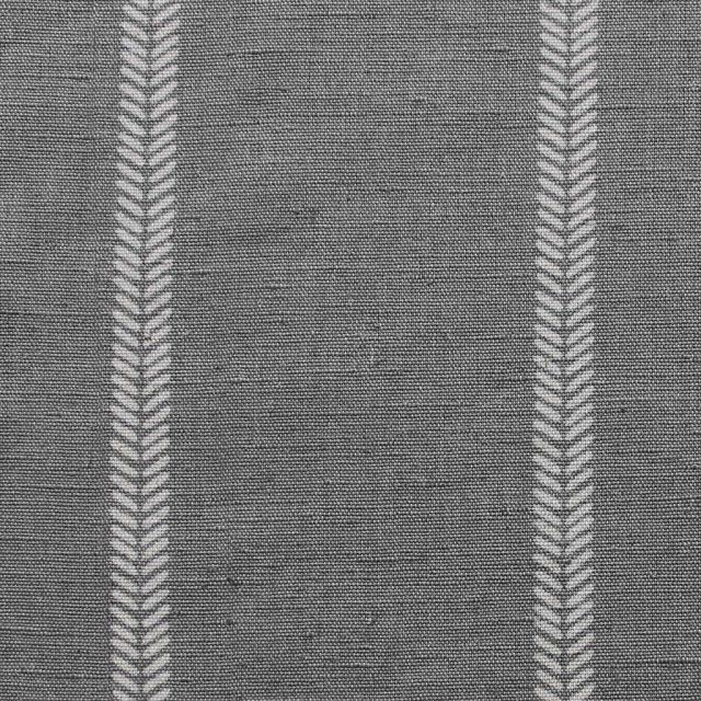 Rana Greige- Grey curtain fabric with hand drawn stripes