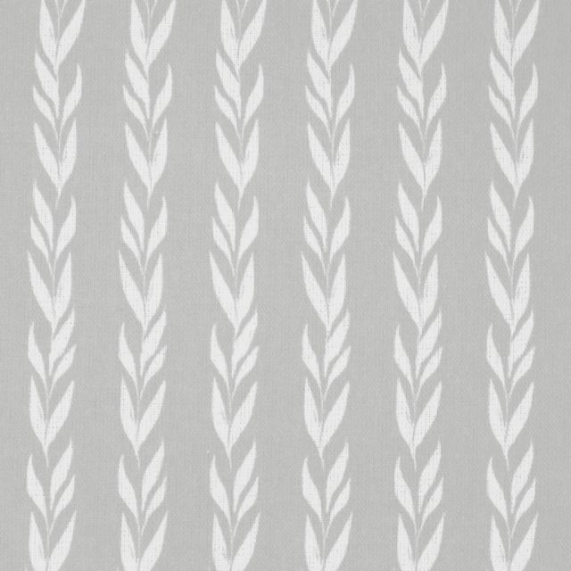 Helle-INV Greige Clay - curtain fabric with Dusty Grey striped print