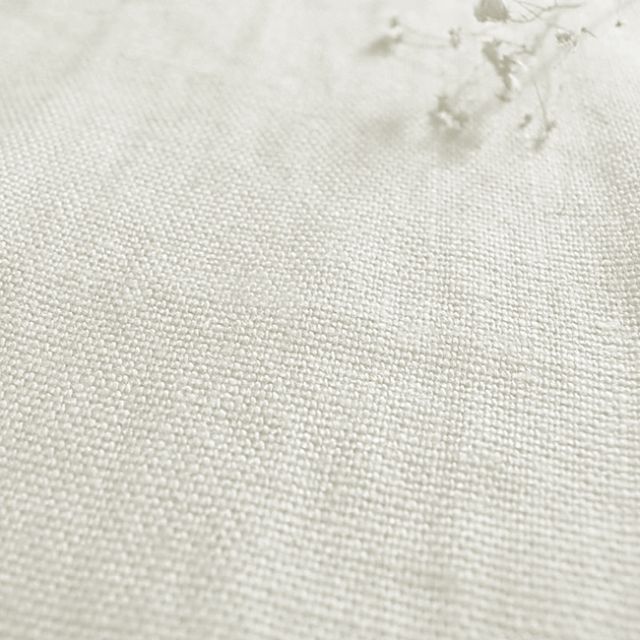 Greta Off-White Luxury Heavy 100% Linen for Curtains, Blinds and Upholstery.