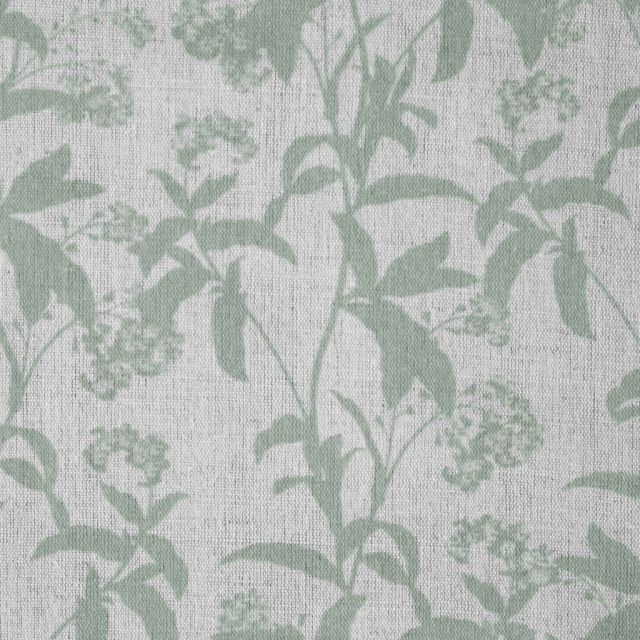 Dagne-INV  Jade Mist - Curtain fabric with Green-Blue botanical print