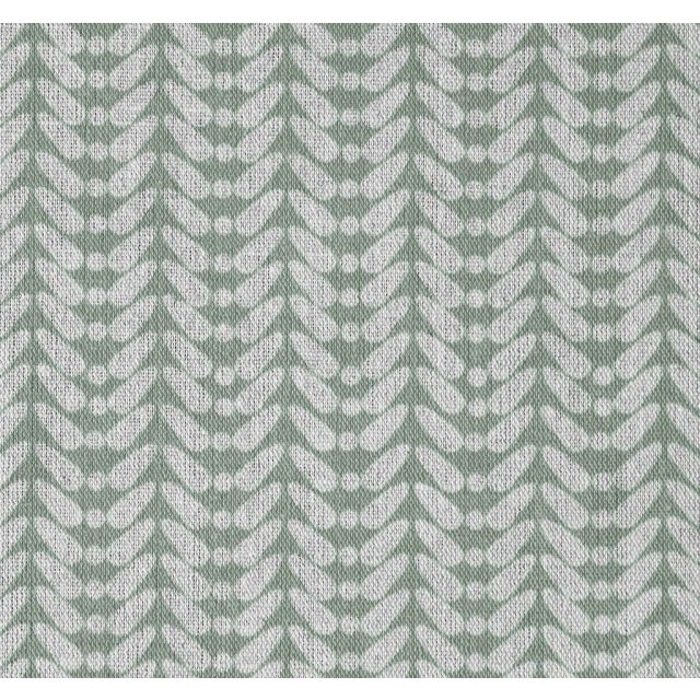 Hirlev-INV Jade Mist - Natural curtain fabric, Green contemporary print