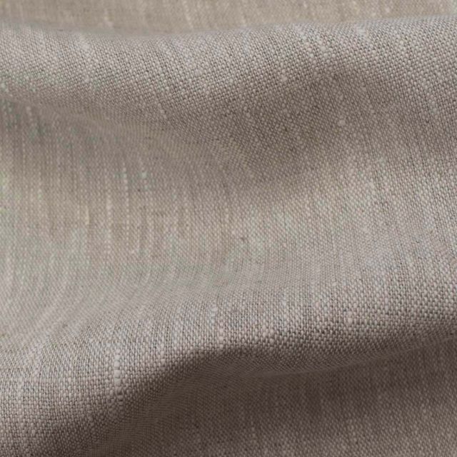 Klara Linen Fabric In Oatmeal Colour, Oeko-Tex certified