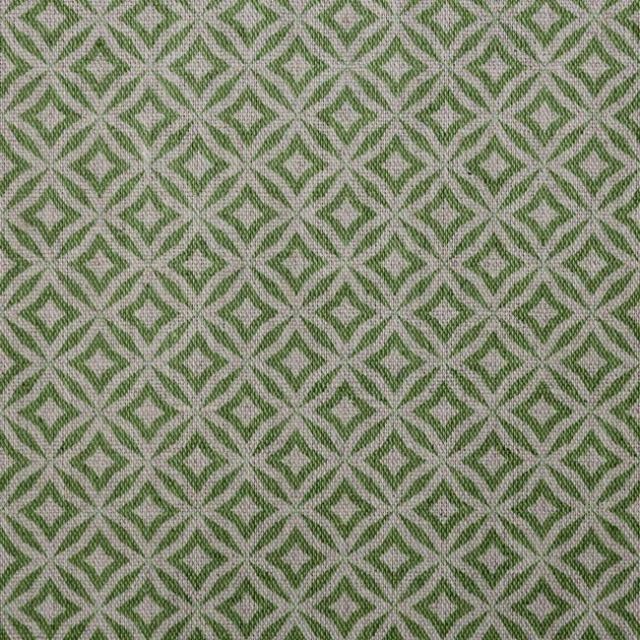 Nella Leaf- Fabric for curtains printed with Green print