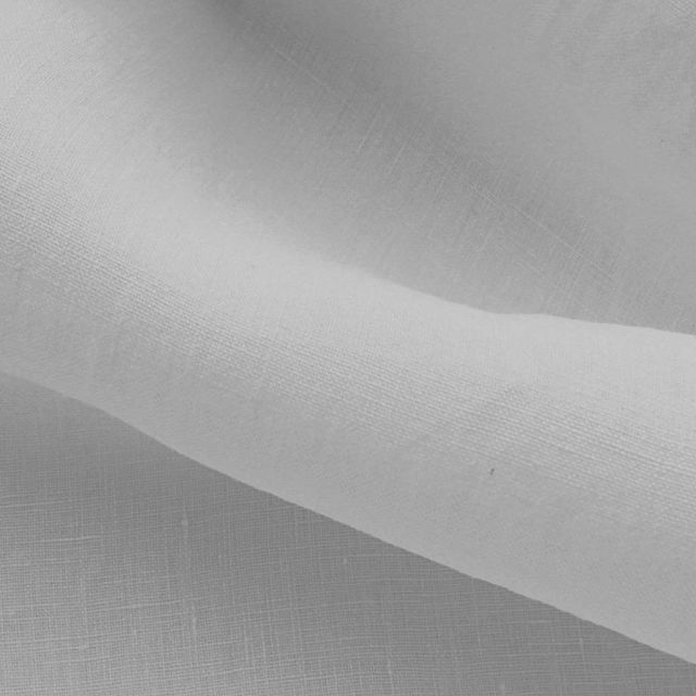 Linny Brilliant White  - Linen Fabric - Medium Weight
