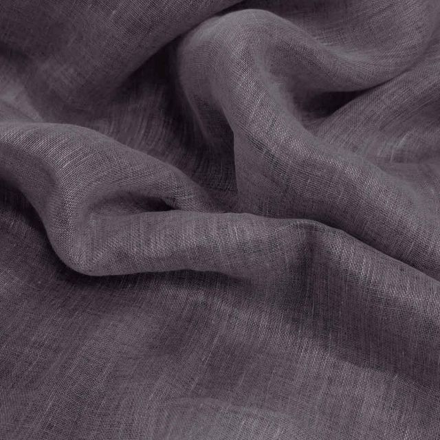 Mette Grey Wide Width Linen Fabric