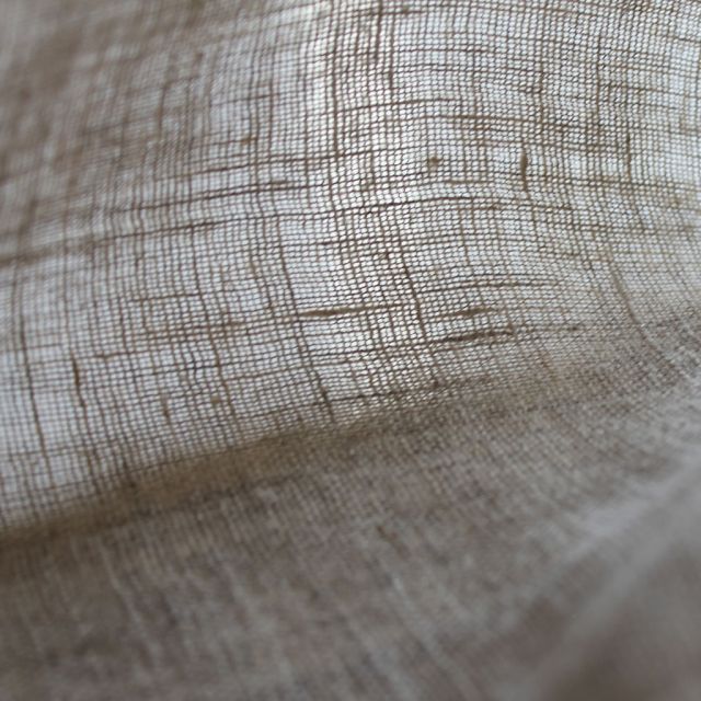 Milla Natural - Natural Colour prewashed sheer linen fabric for curtains