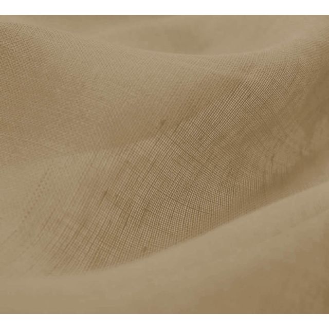 Molly Bronze - Brown 100% linen fabric for Sheer curtains