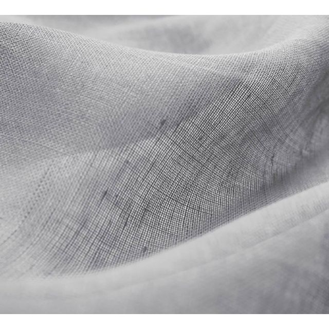 Molly Grey - Grey Sheer linen fabric for light curtains
