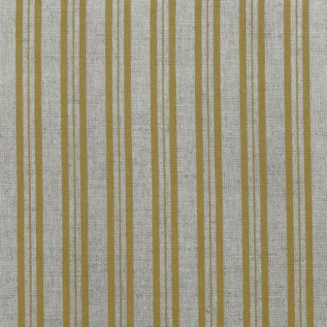 Olga Mustard - Curtain fabric with Yellow stripes