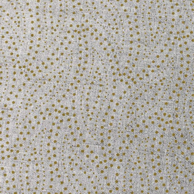 Pia Mustard - Curtain fabric, abstract Mustard Yellow leaf pattern