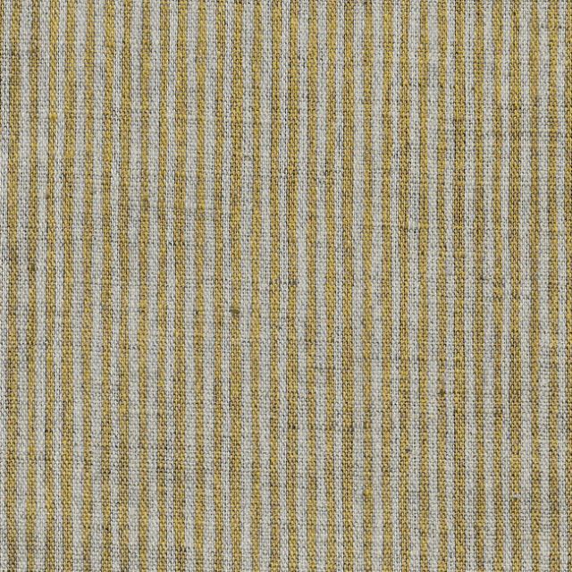 Laila Mustard - Curtain fabric with Yellow stripes