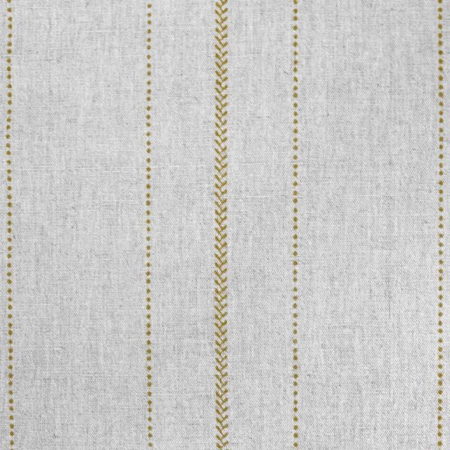 Inari Mustard - Curtain fabric with Yellow striped print