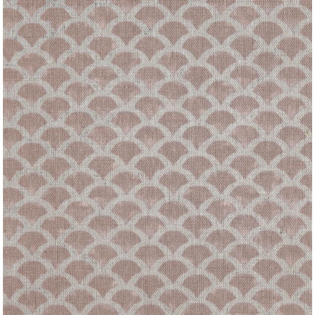 Erle New Blush - Natural curtain fabric, Pink contemporary print