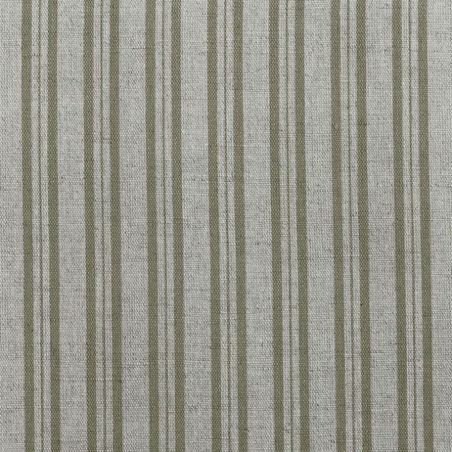 Olga Olive - Curtain fabric with Green stripes