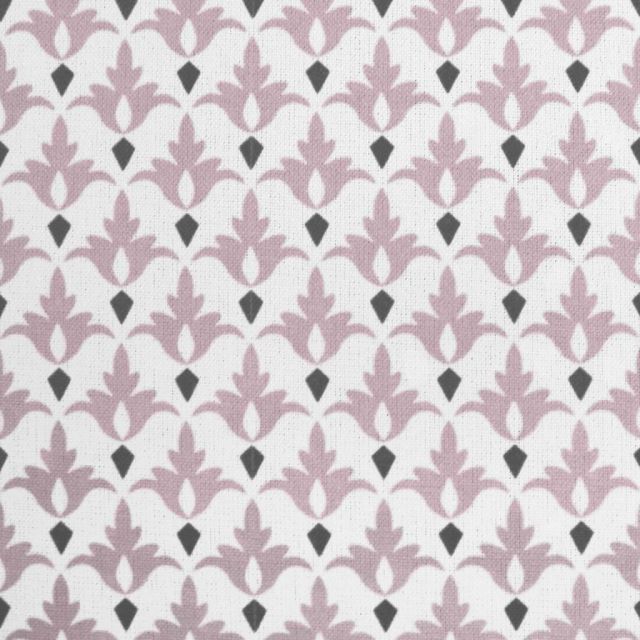 Fiona Peony - curtain fabric with Pink abstract print