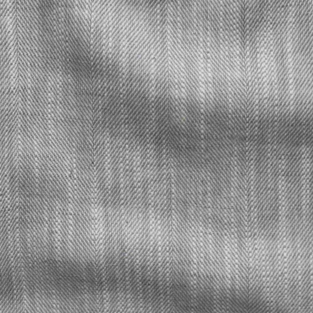 Ria Dove Dream - Herringbone weave, grey, Linen cotton union