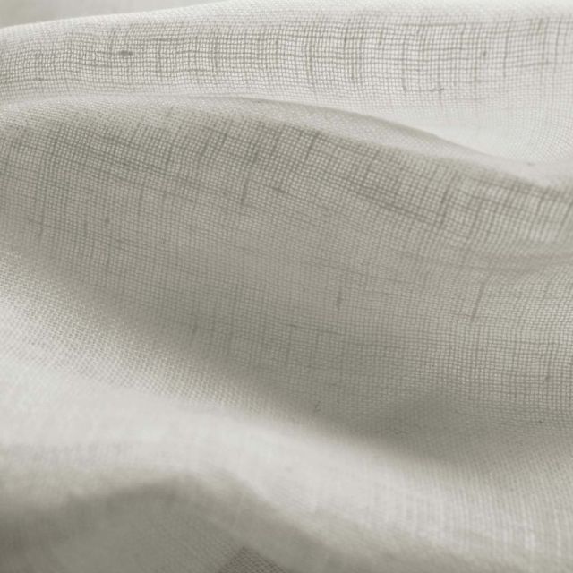 100% Linen Curtain Fabric - Wide  Width Off-white sheer fabric - Serah OffWhite