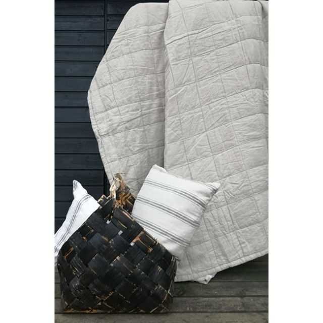 Sigrid Natural Quilted Bed Throw