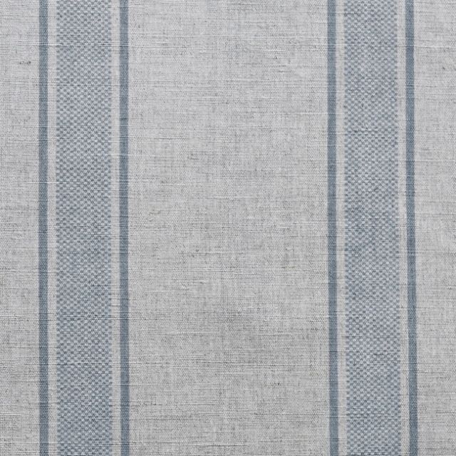 Bella Sky - Curtain fabric with Light Blue stripes